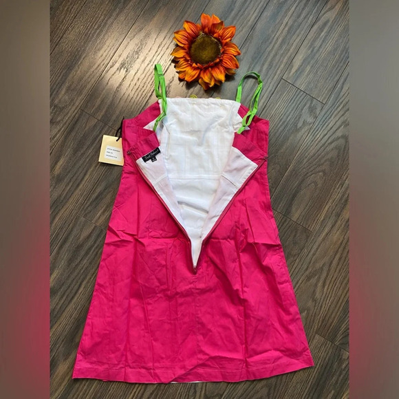 🦋B2G1🦋UNIQUE VINTAGE SMAK PARLOUR Retro Watermelon Crochet Daisy Dress NWT - Picture 8 of 11